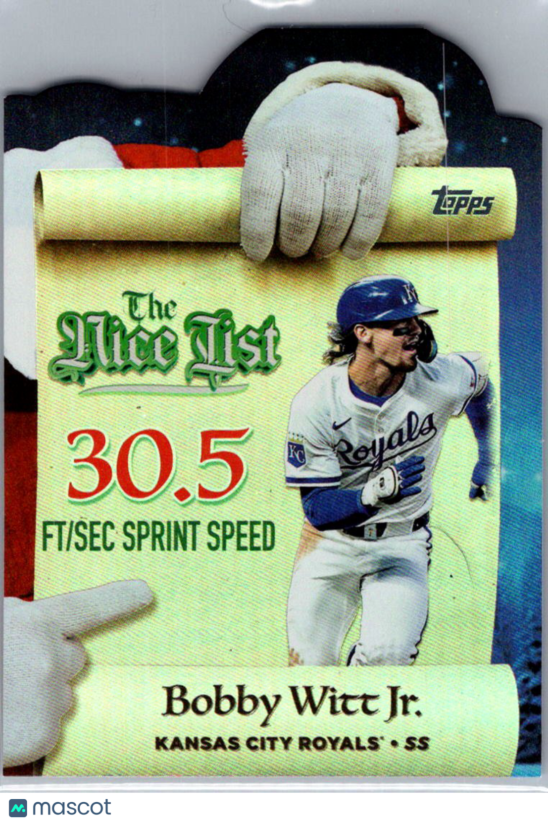 2025 Topps Holiday Bobby Witt Jr. #MNL-21 The Nice List
