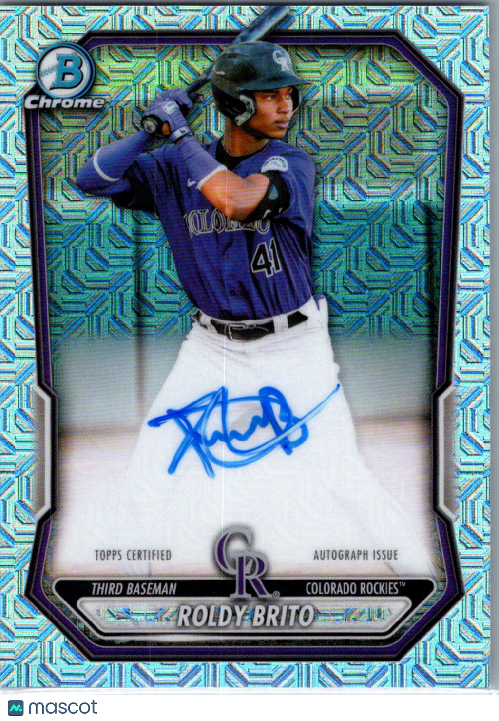2026 Bowman Chrome Roldy Brito #BMA-RB Mojo Refractor Auto