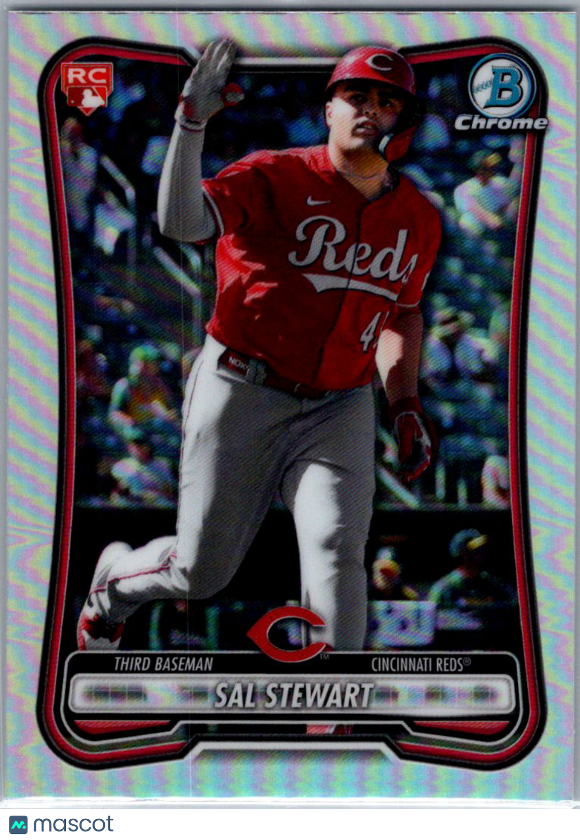2026 Bowman Chrome Sal Stewart #6 Red Rookie Refractor RC