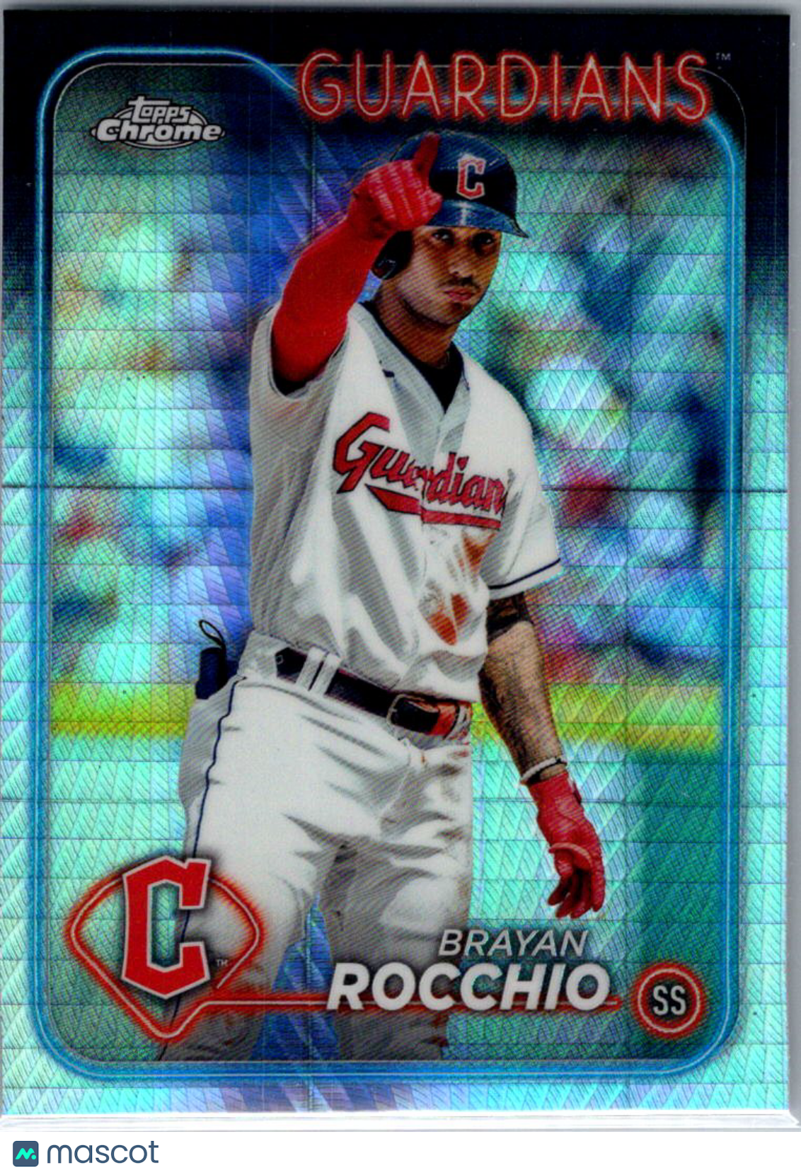 2024 Topps Chrome Brayan Rocchio #113 X-Fractor