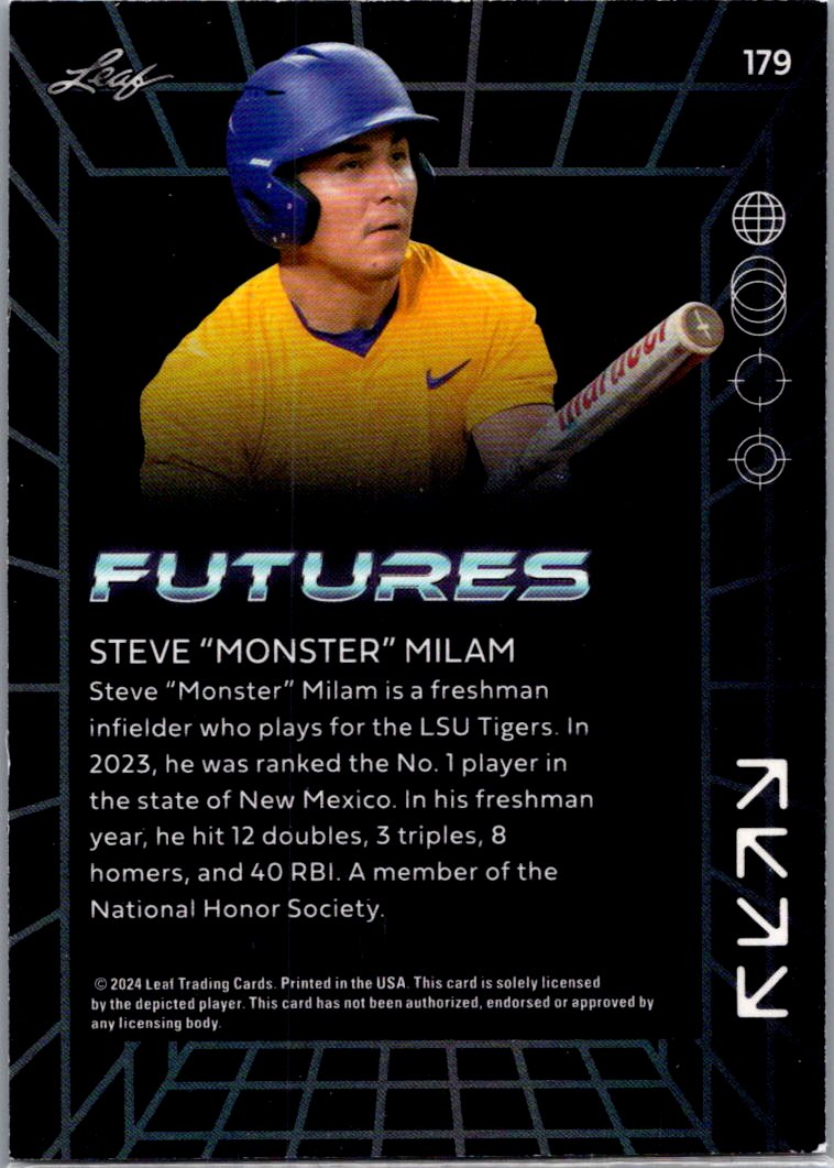 2024 Leaf Futures Steve Milam #179