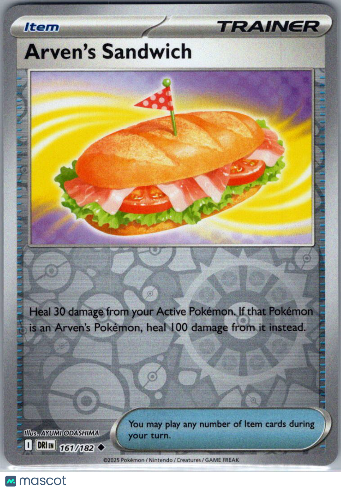 2025 Destined Rivals Arven's Sandwich Reverse Holo Uncommon #161/182