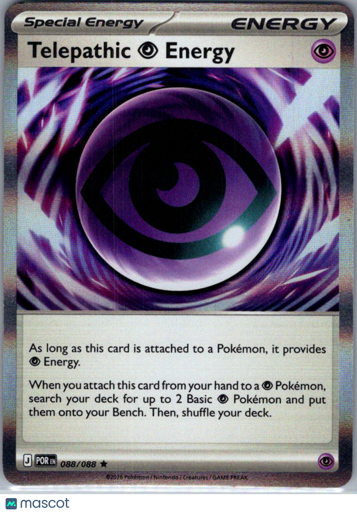 2026 Mega Evolution – Perfect Order Telepathic Energy Holo Rare #88/88