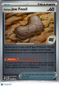 2026 Mega Evolution – Perfect Order Antique Jaw Fossil Reverse Holo #68/88