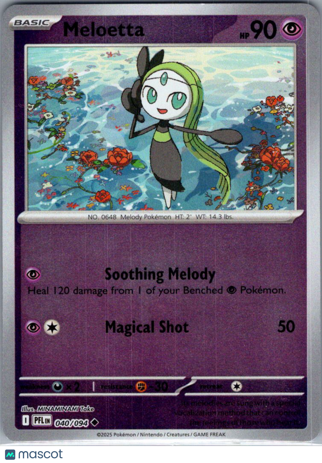 2025 Mega Evolution – Phantasmal Flames Meloetta Uncommon #40/94
