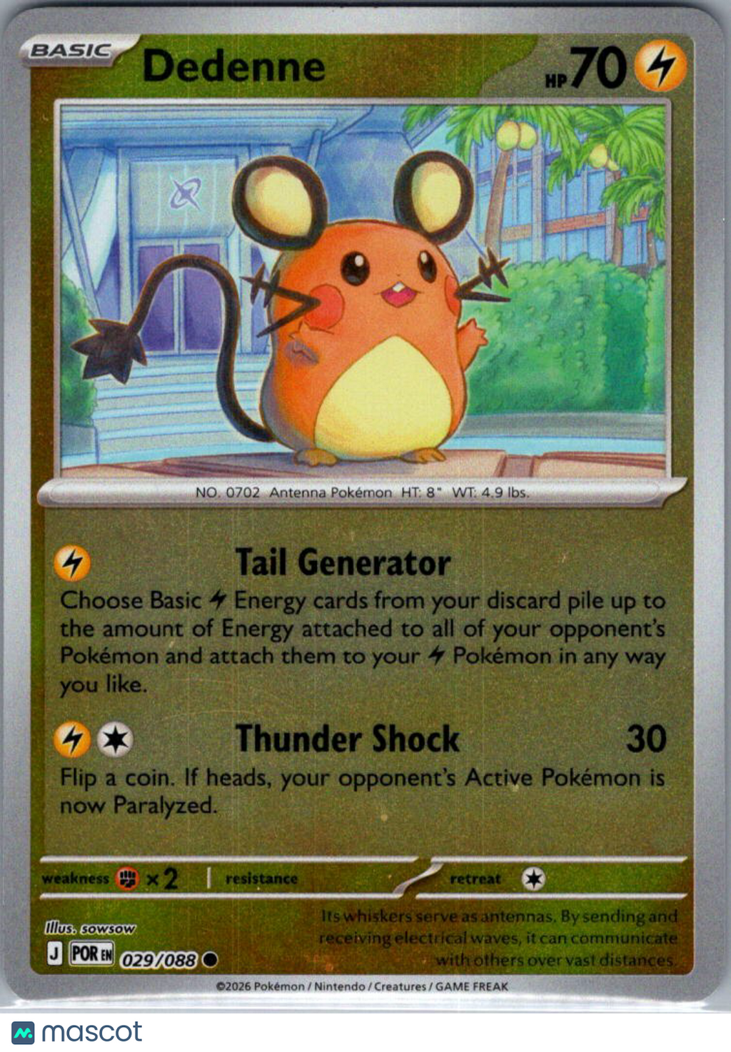 2026 Mega Evolution – Perfect Order Dedenne #29/88