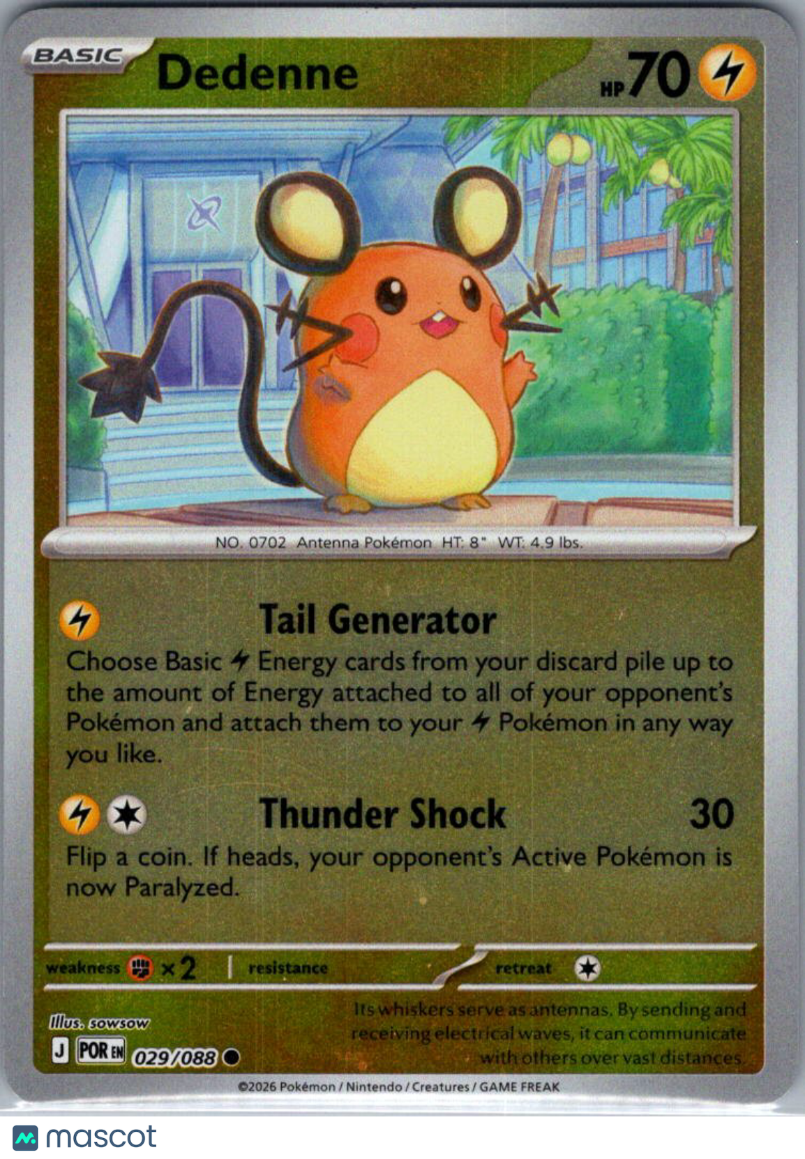2026 Mega Evolution – Perfect Order Dedenne #29/88