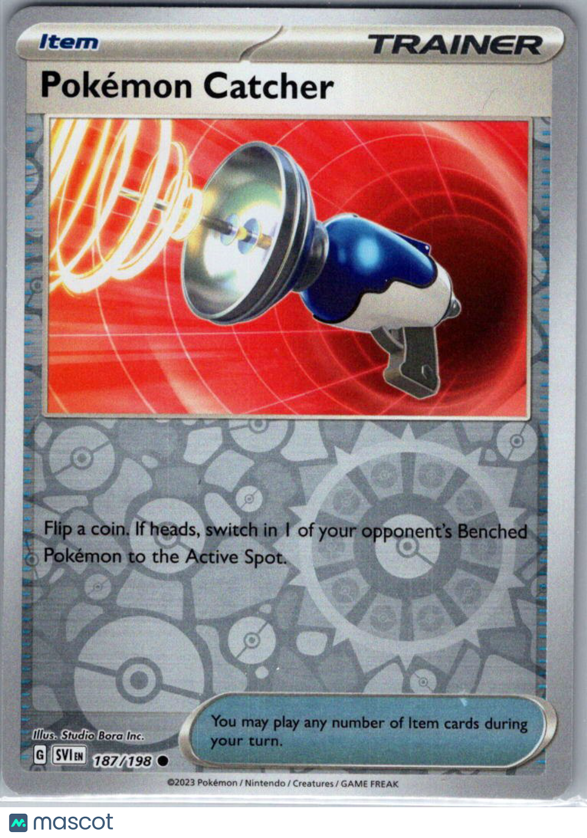 2023 Scarlet & Violet Pokemon Catcher Reverse Holo #187/198