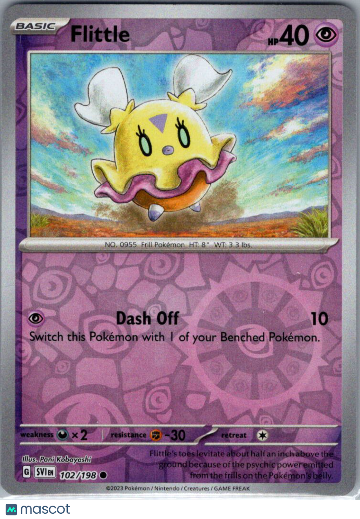 2023 Scarlet & Violet Flittle Reverse Holo #102/198