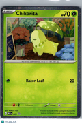 Mega Evolution Chikorita Cosmic Holo Black Star Promo #069