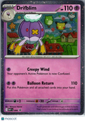 Mega Evolution Drifblim Cosmic Holo Black Star Promo #006