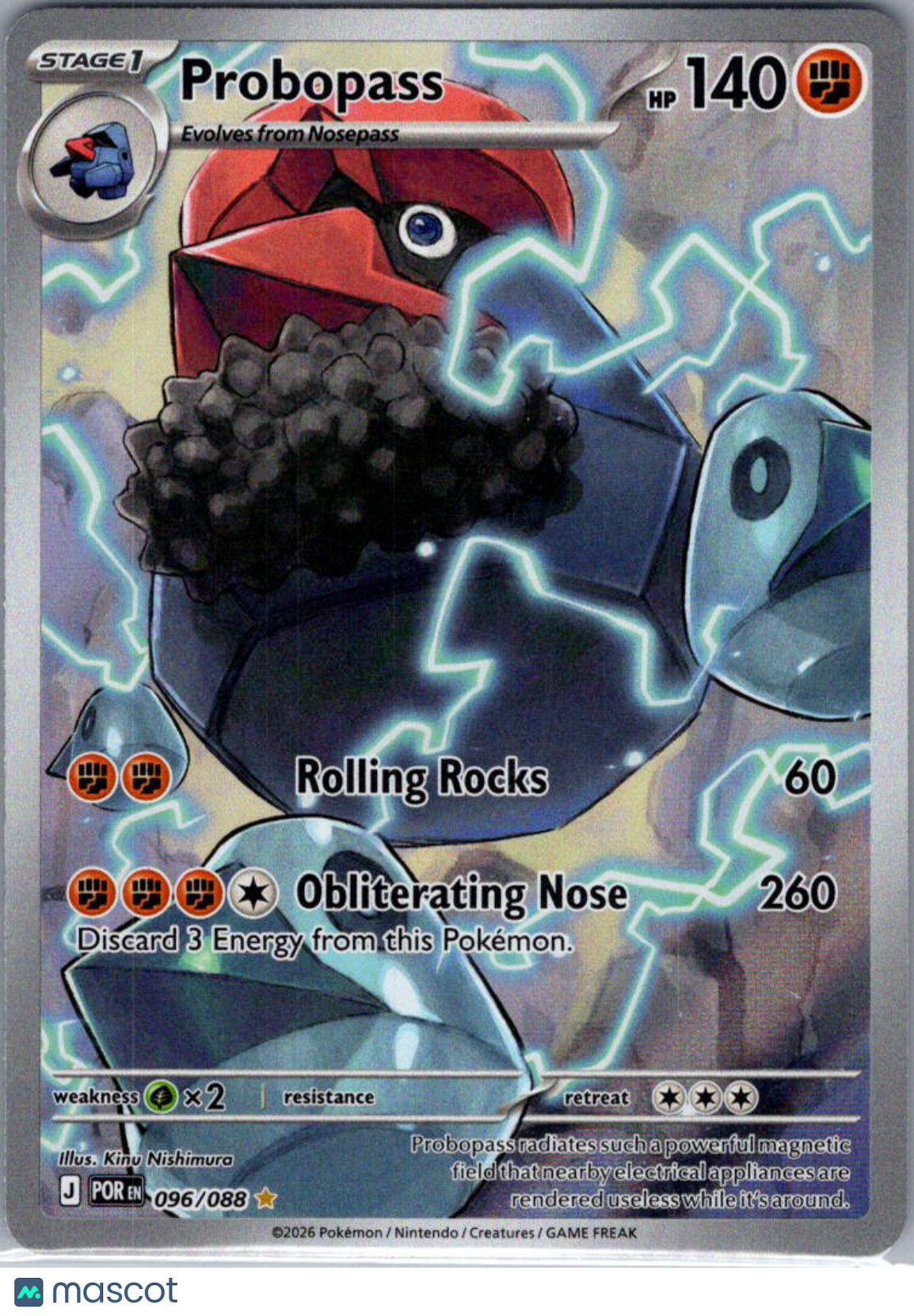 2026 Perfect Order Probopass Holo Secret Rare #096/088