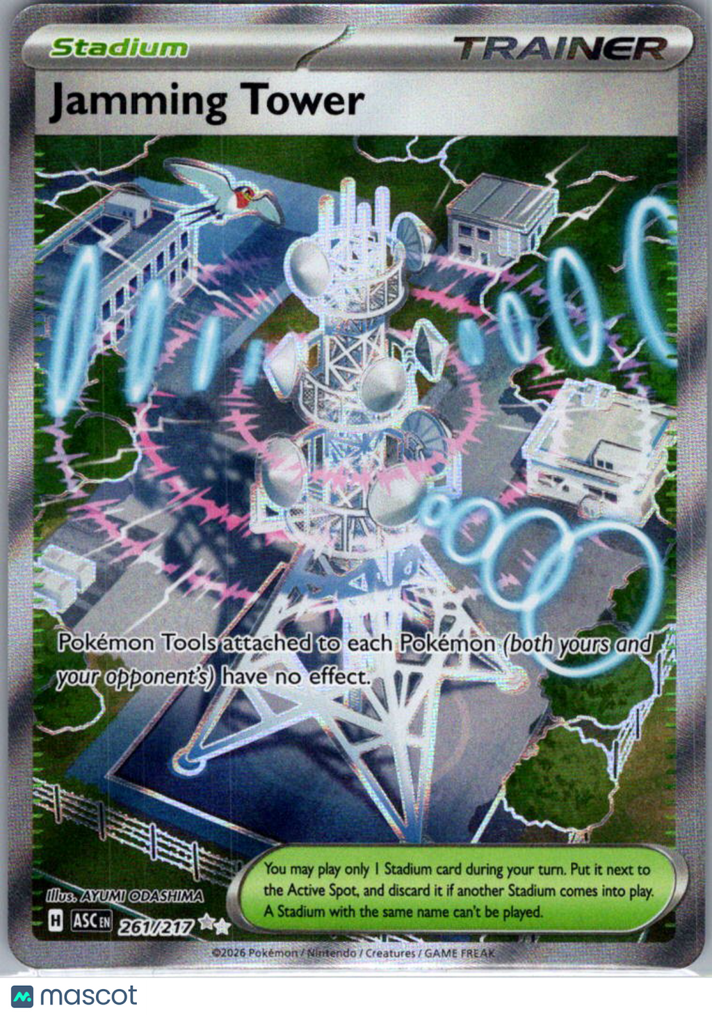 2026 Ascended Heroes Jamming Tower Holo Secret Rare SAR #261/217