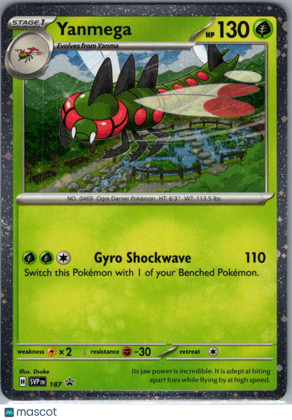 Scarlet & Violet Yanmega Cosmic Holo Black Star Promo #SVP EN 187