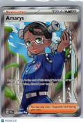 2025 Prismatic Evolutions Amarys Holo Secret Rare UR FA #132/131