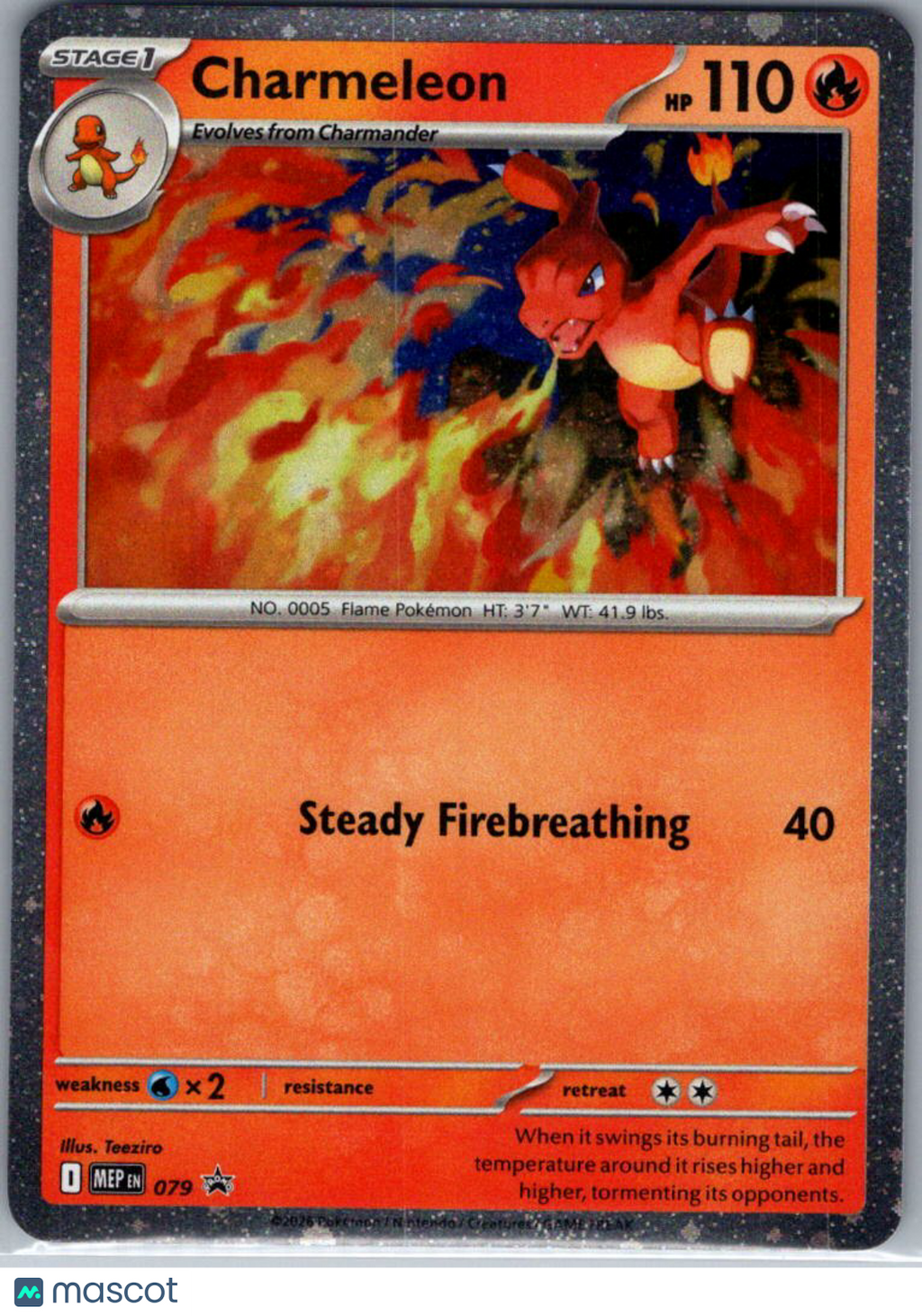 Mega Evolution Charmeleon Trick or Trade Black Star Promo #079