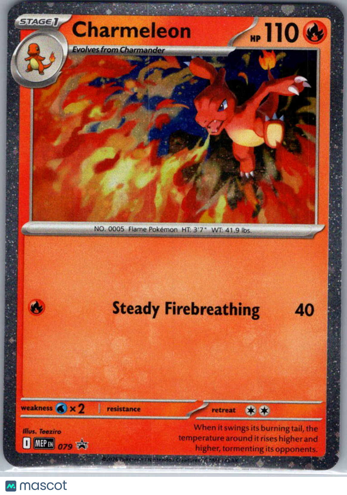 Mega Evolution Charmeleon Trick or Trade Black Star Promo #079
