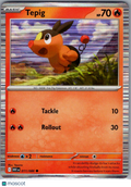 2025 White Flare Tepig Reverse Holo #11/86
