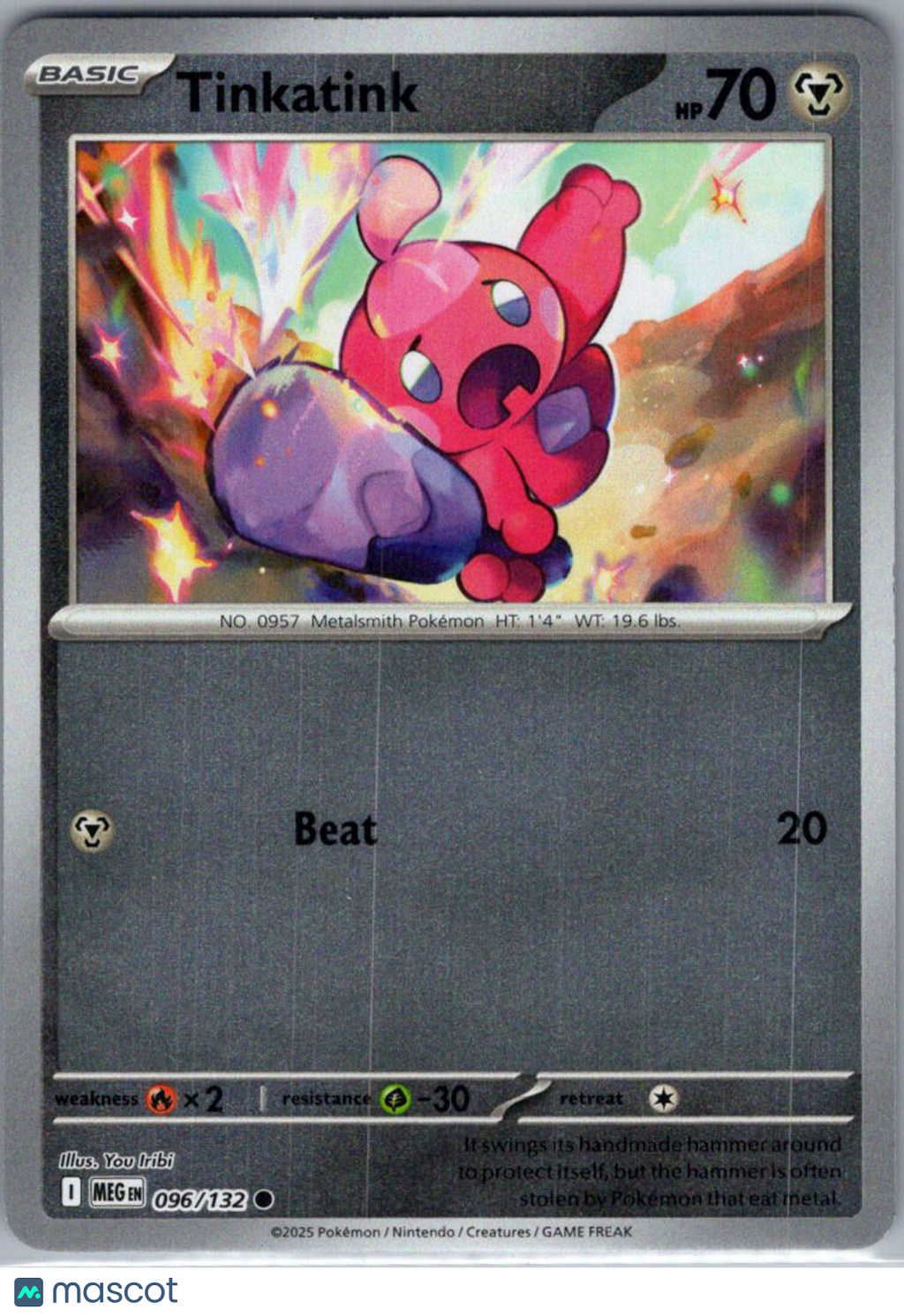 2025 Mega Evolution Tinkatink Reverse Holo #96/132