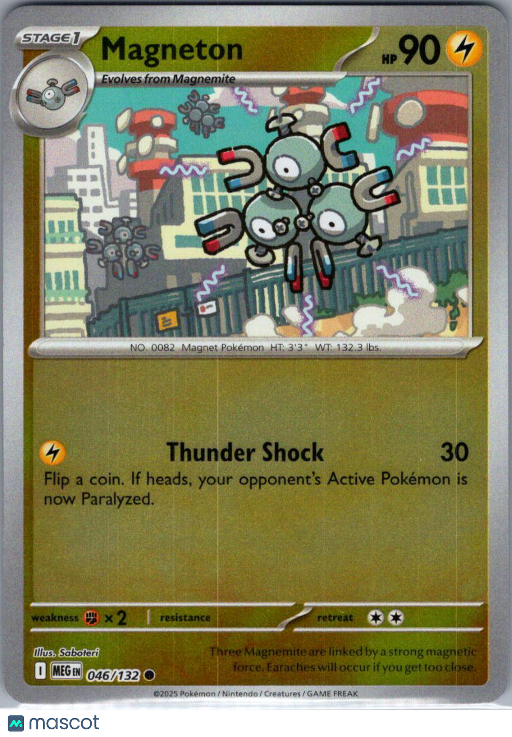 2025 Mega Evolution Magneton Reverse Holo #46/132