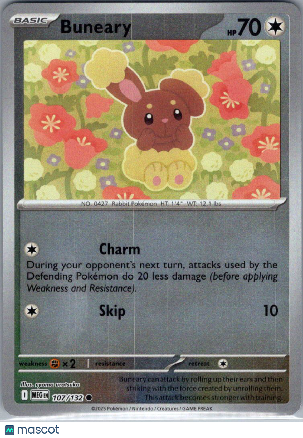 2025 Mega Evolution Buneary Reverse Holo #107/132
