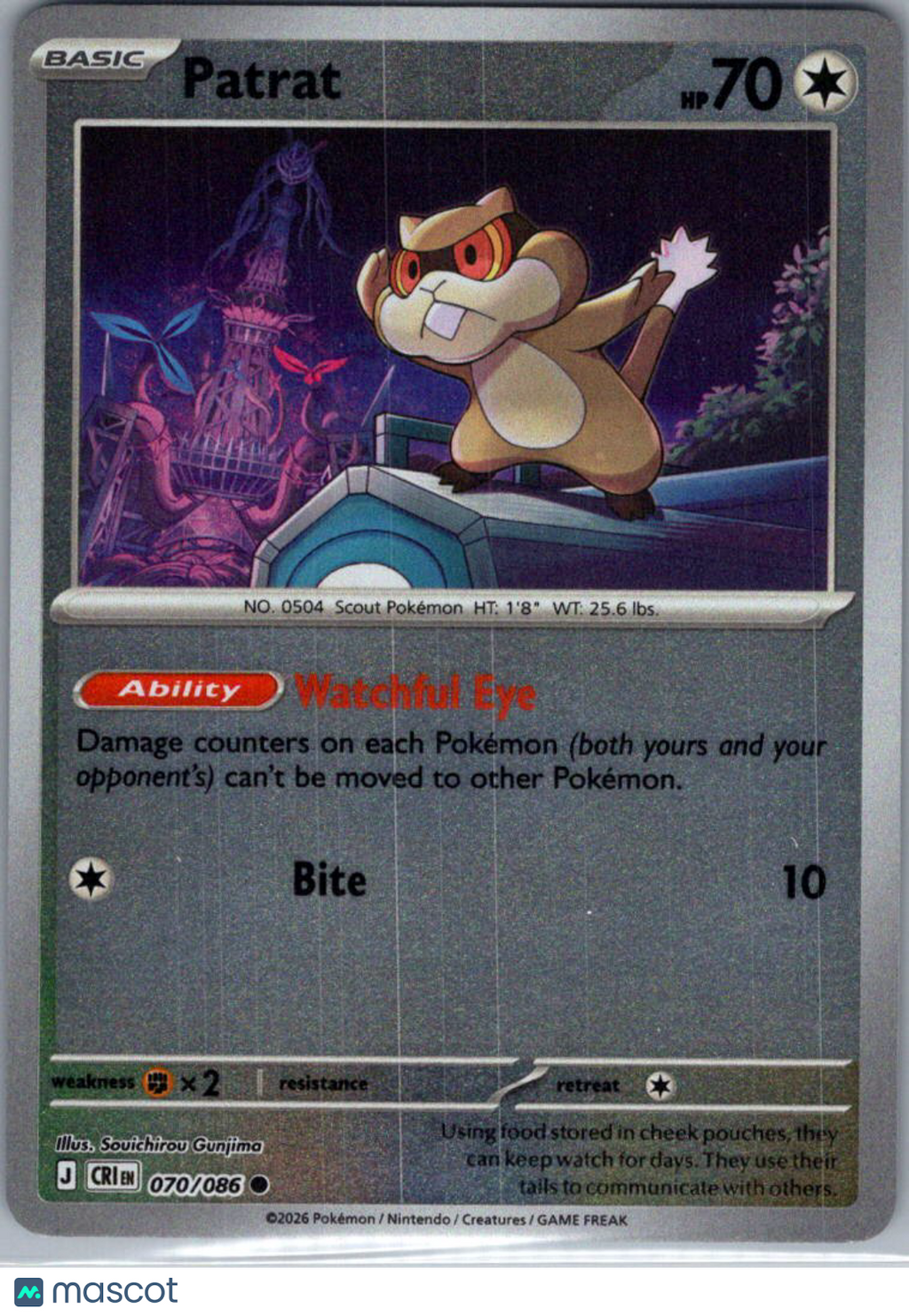 2026 Chaos Rising Patrat Reverse Holo #70/86
