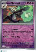 2025 Journey Together Alolan Marowak Reverse Holo Uncommon #57/159