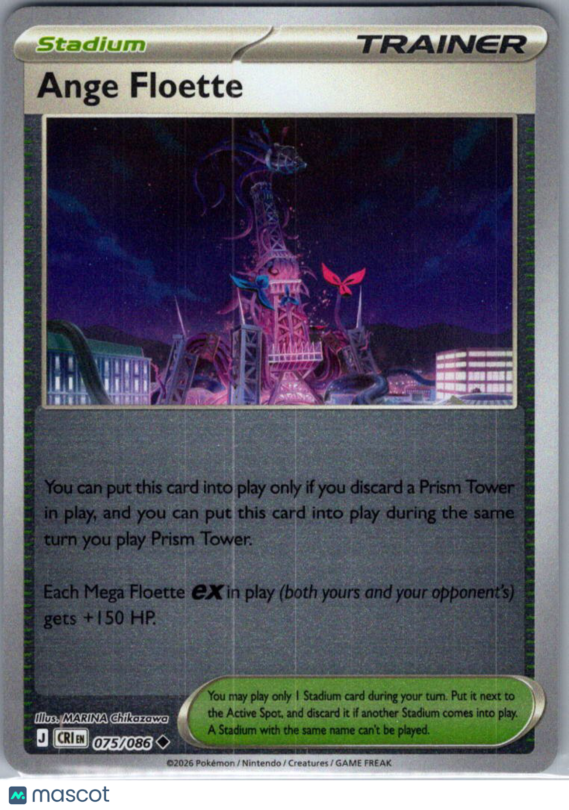 2026 Chaos Rising Ange Floette Reverse Holo Uncommon #075/086