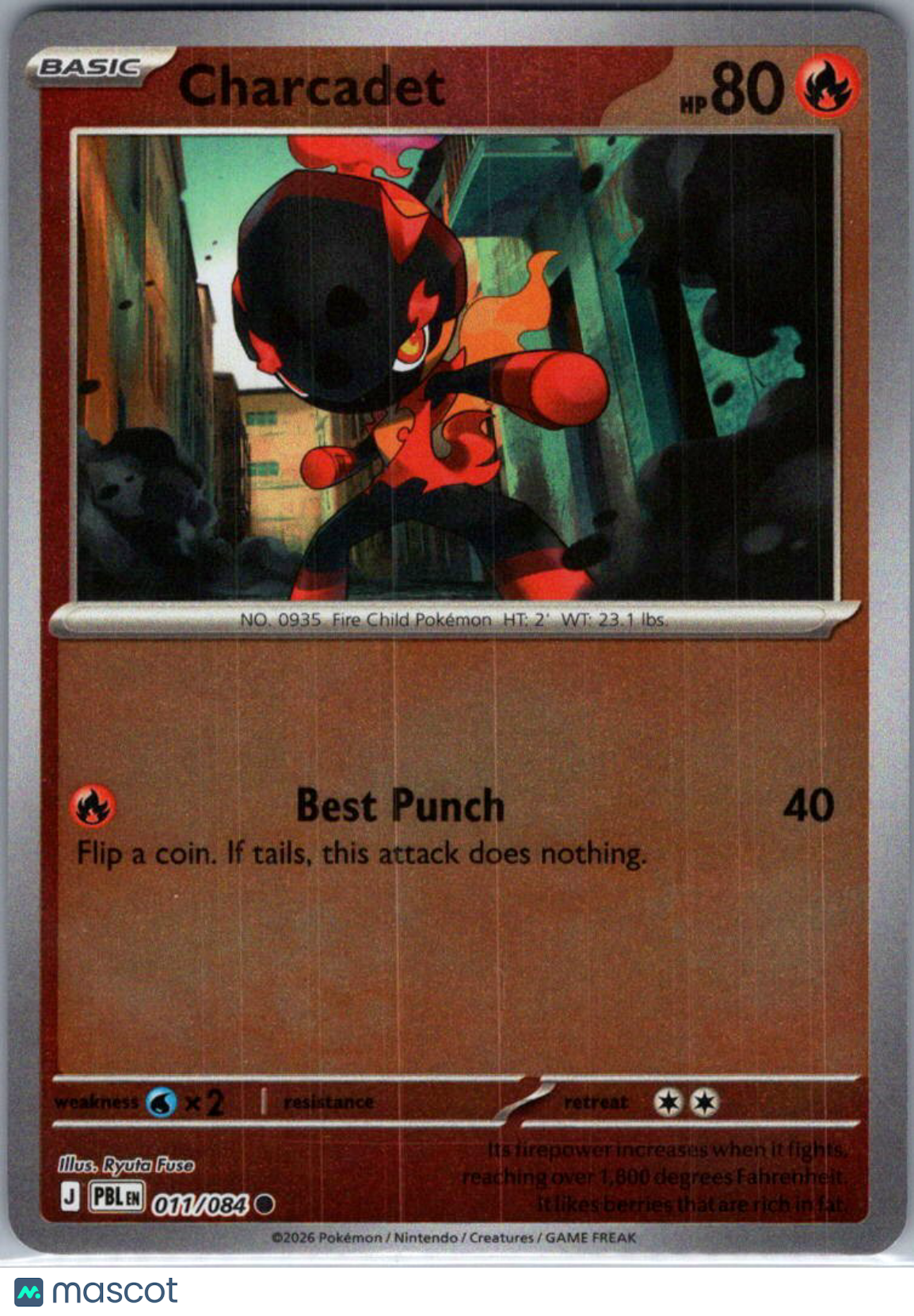 2026 Pitch Black Charcadet Reverse Holo #011/084
