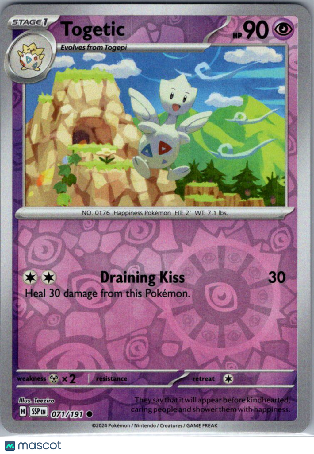 2024 Surging Sparks Togetic Reverse Holo #71/191