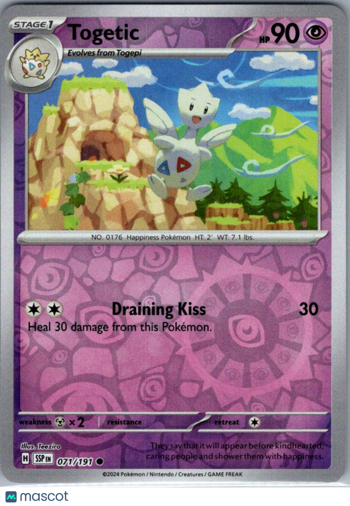 2024 Surging Sparks Togetic Reverse Holo #71/191