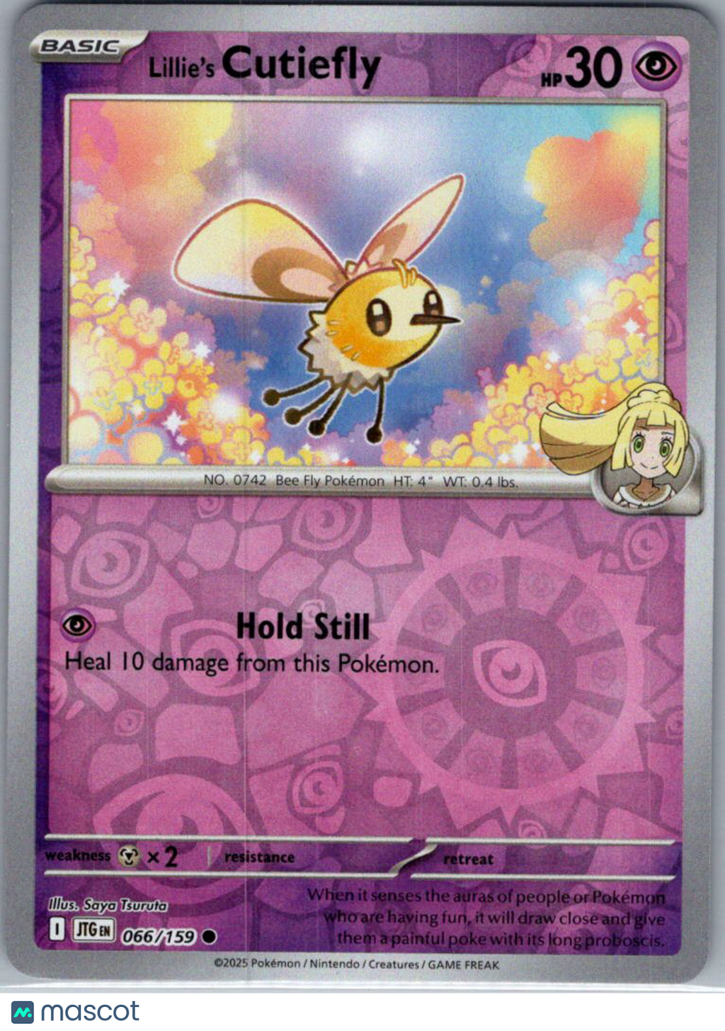 2025 Journey Together Lillie's Cutiefly Reverse Holo #66/159