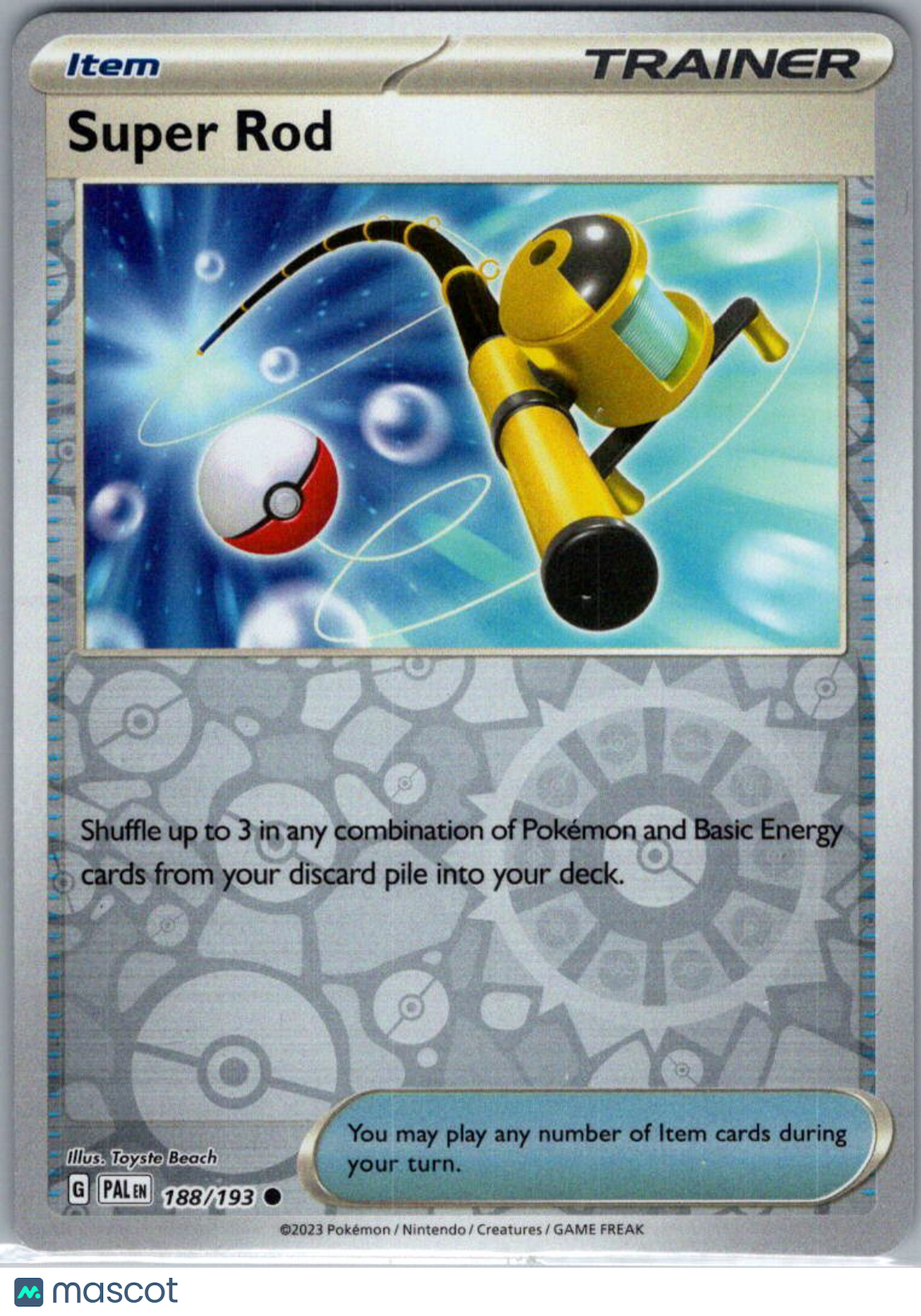 2023 Paldea Evolved Super Rod Reverse Holo #188/193