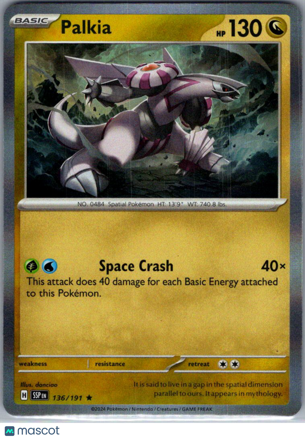 2024 Surging Sparks Palkia Holo Rare #136/191