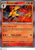 2024 Paldean Fates Armarouge Holo Rare #15/91