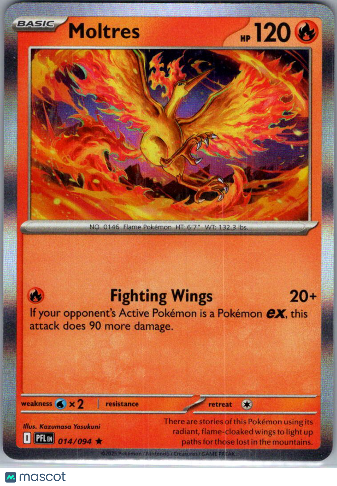 2025 Mega Evolution – Phantasmal Flames Moltres Holo Rare #14/94