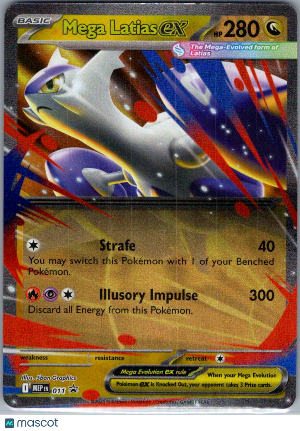 Mega Evolution Mega Latias EX Holo Black Star Promo #MEP EN 011