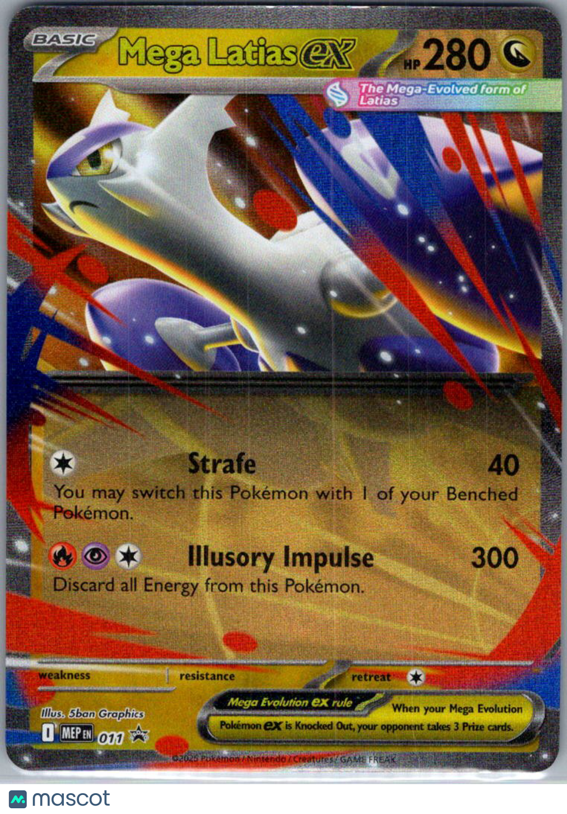 Mega Evolution Mega Latias EX Holo Black Star Promo #MEP EN 011