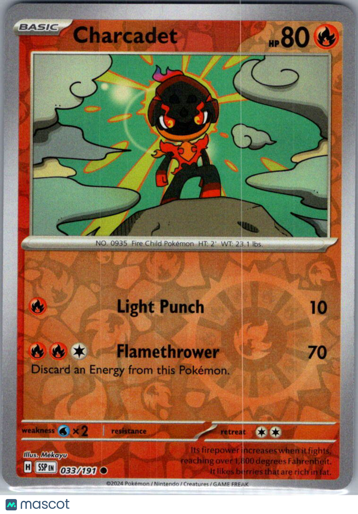 2024 Surging Sparks Charcadet Reverse Holo #33/191