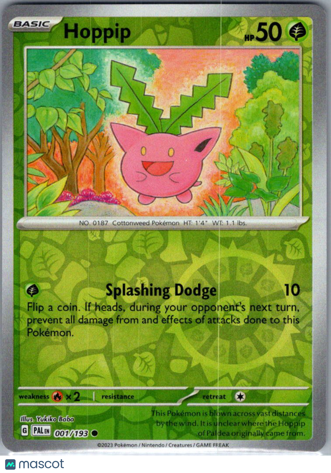 2023 Paldea Evolved Hoppip Reverse Holo #1/193