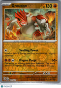 2025 Prismatic Evolutions Groudon Reverse Holo Rare #49/131