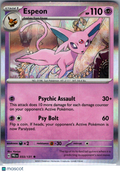 2025 Prismatic Evolutions Espeon Reverse Holo Rare #33/131