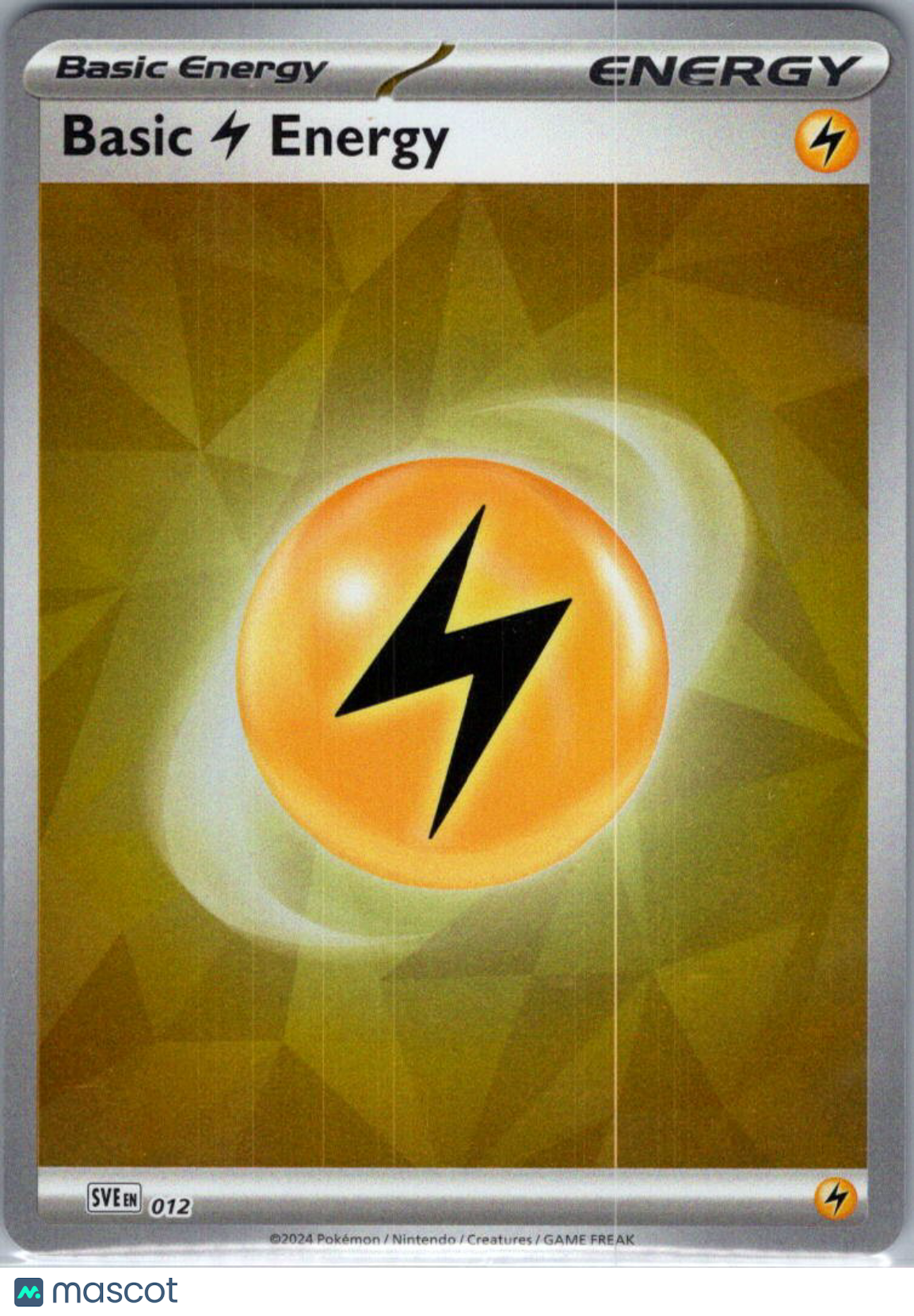 Scarlet & Violet Basic Energies Basic Lightning Energy Reverse Holo #012