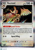 2025 Prismatic Evolutions Noctowl Holo Rare #78/131