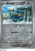 2025 Prismatic Evolutions Bronzor Reverse Holo #66/131