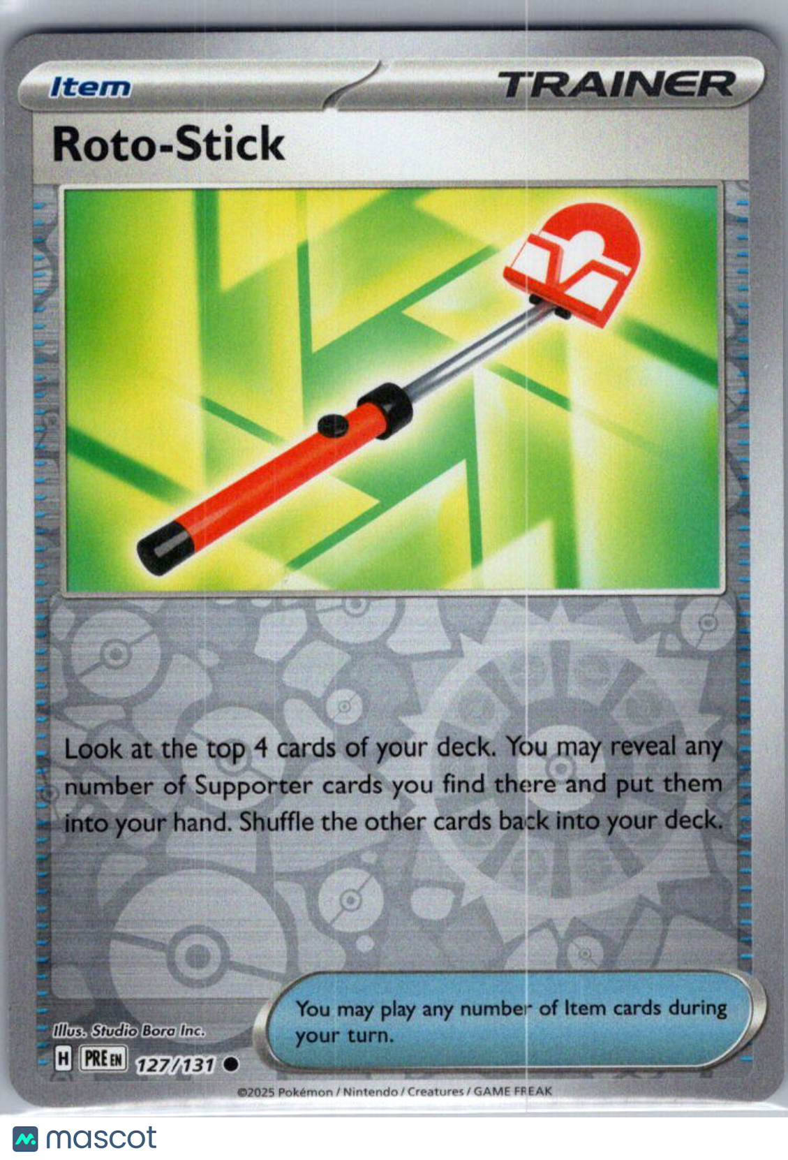 2025 Prismatic Evolutions Roto-Stick Reverse Holo #127/131
