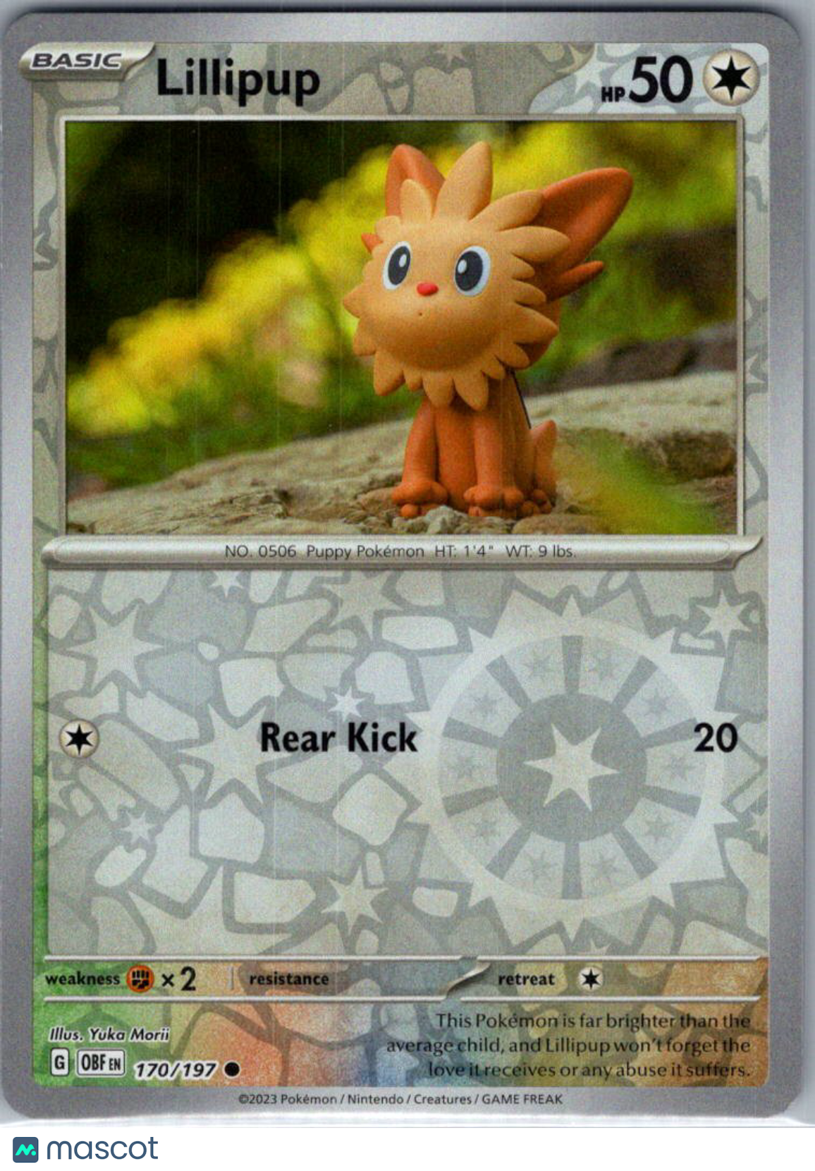 2023 Obsidian Flames Lillipup Reverse Holo #170/197