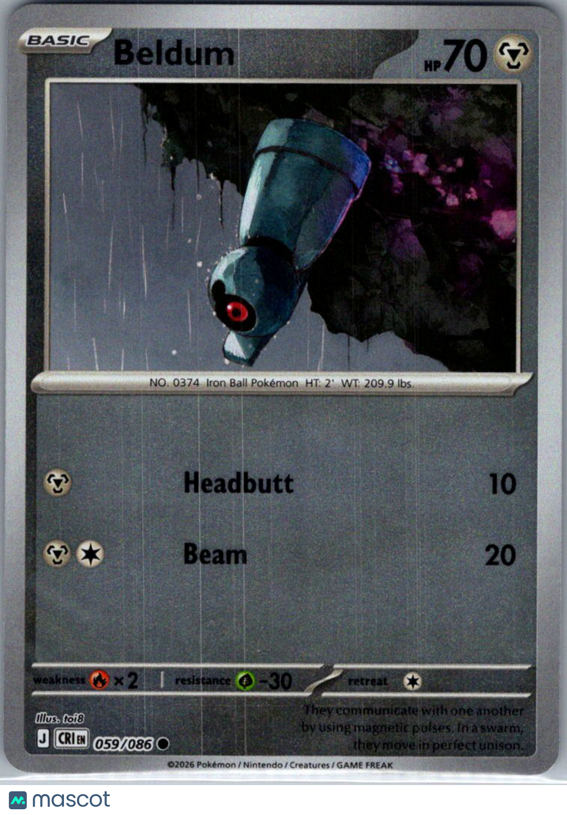 2026 Chaos Rising Beldum #59/86