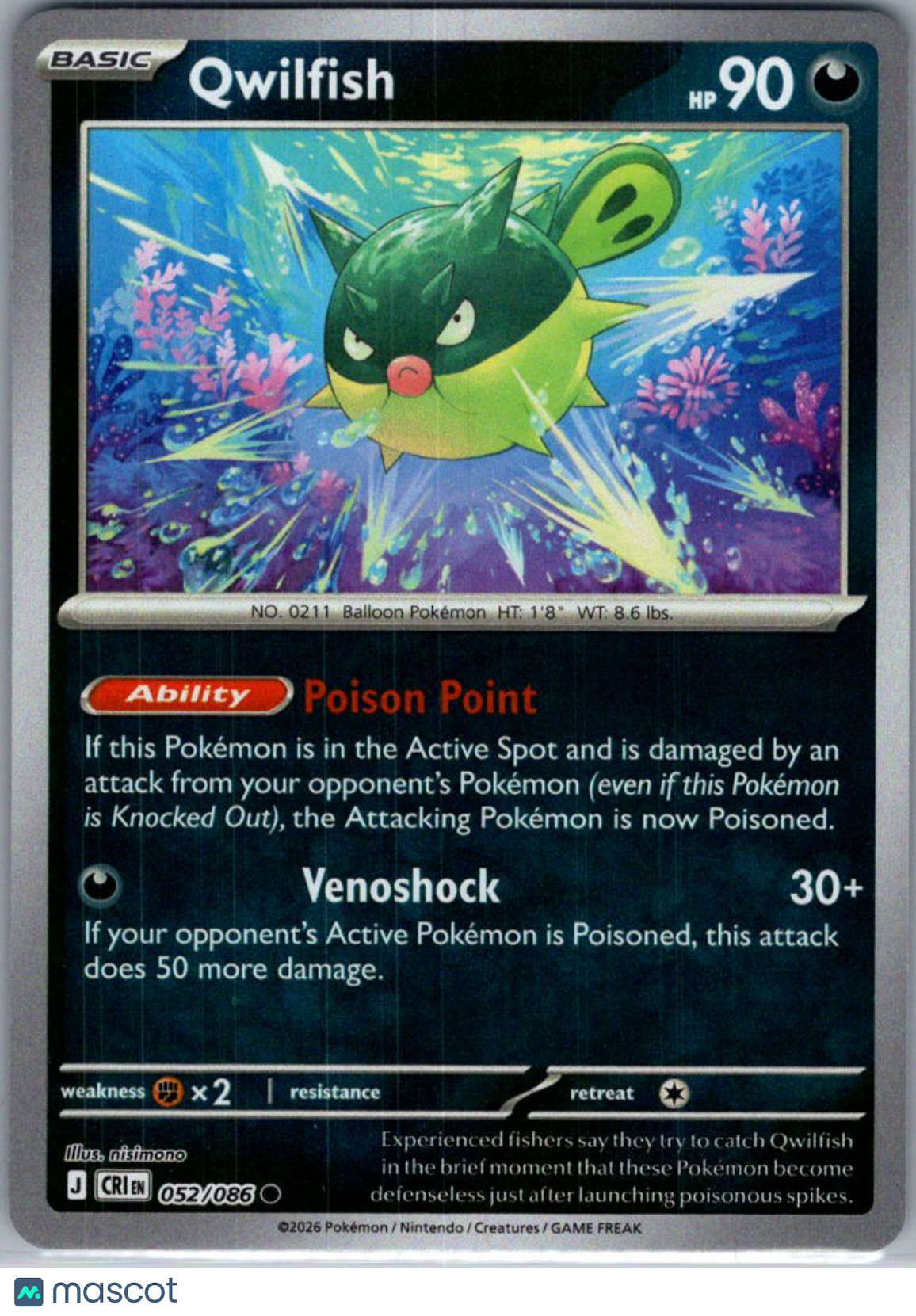 2026 Chaos Rising Qwilfish #52/86