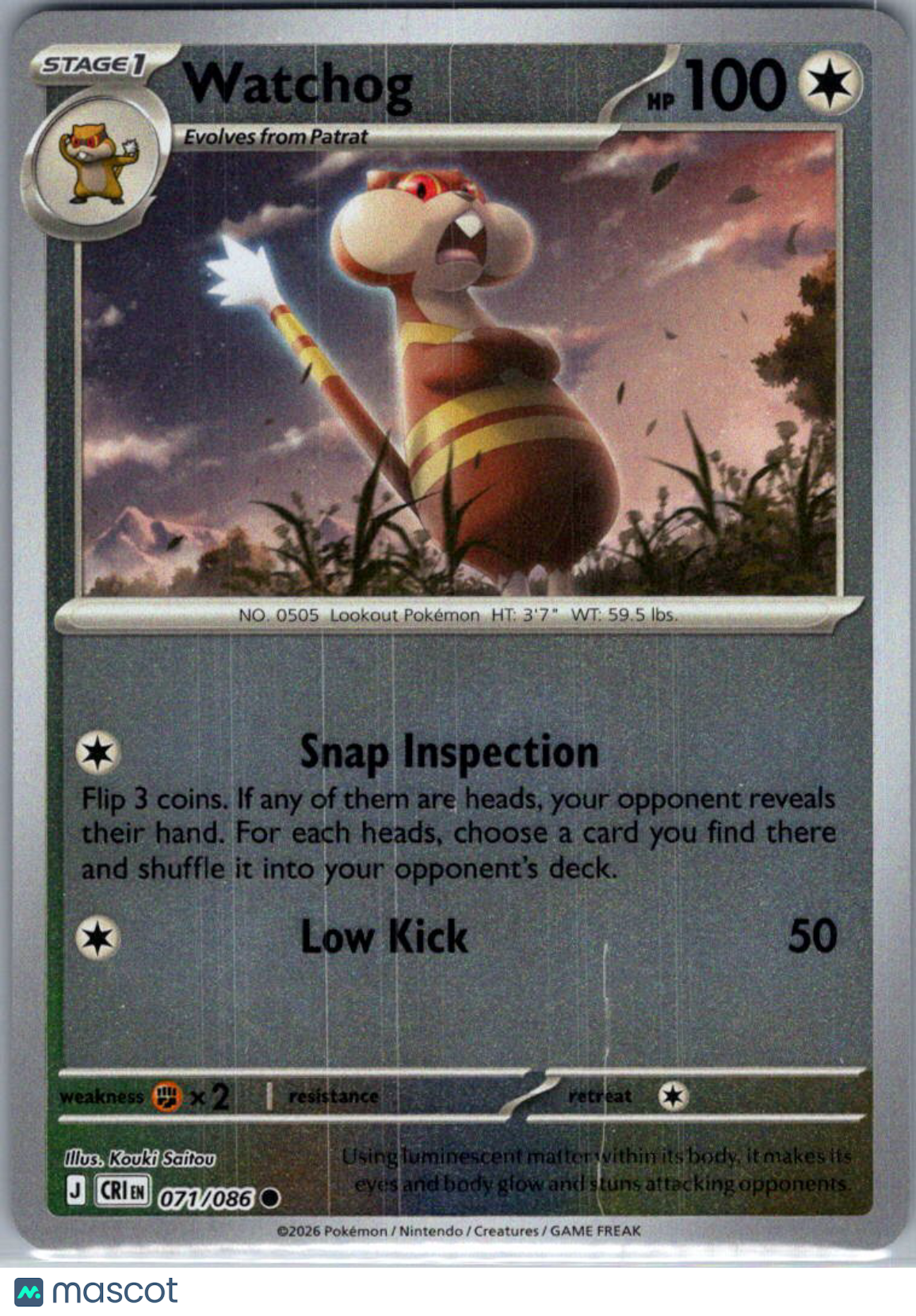 2026 Chaos Rising Watchog #71/86